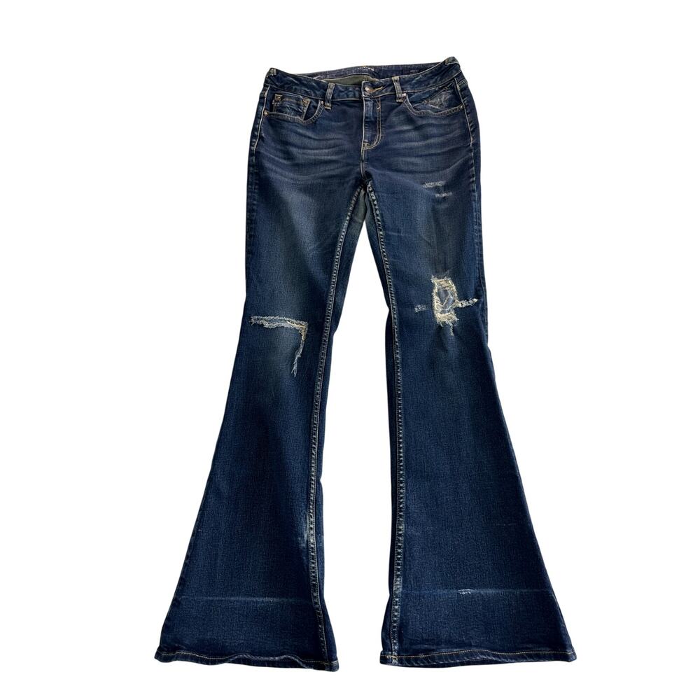 Vigoss The Jagger Flare Womens Size 29 Waist 32 Length Tall Girl Boho Distressed